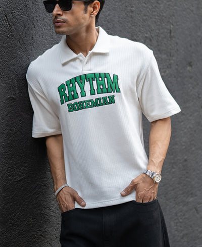 Off-White Applique Polo T-Shirt