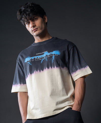 Black Bleached Graphic T-Shirt 100% Cotton