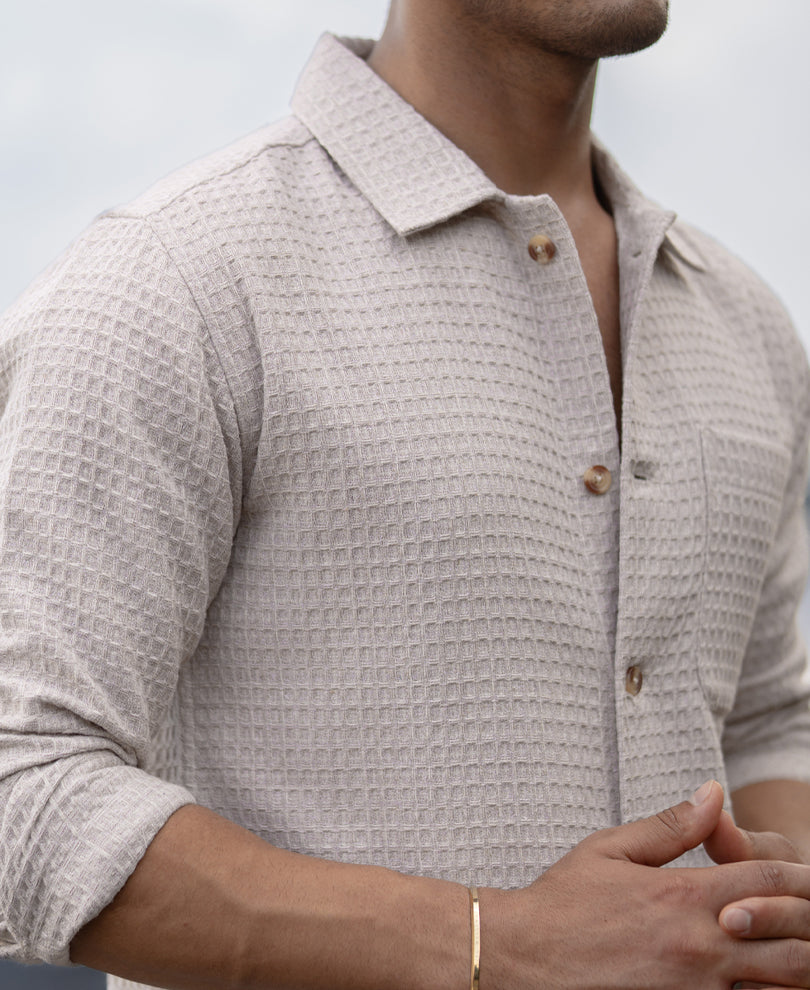 Cream Structured Co-ord Set