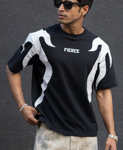 Black Graphic Oversized T-Shirt
