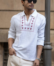 White Embroidered Kurta Shirt