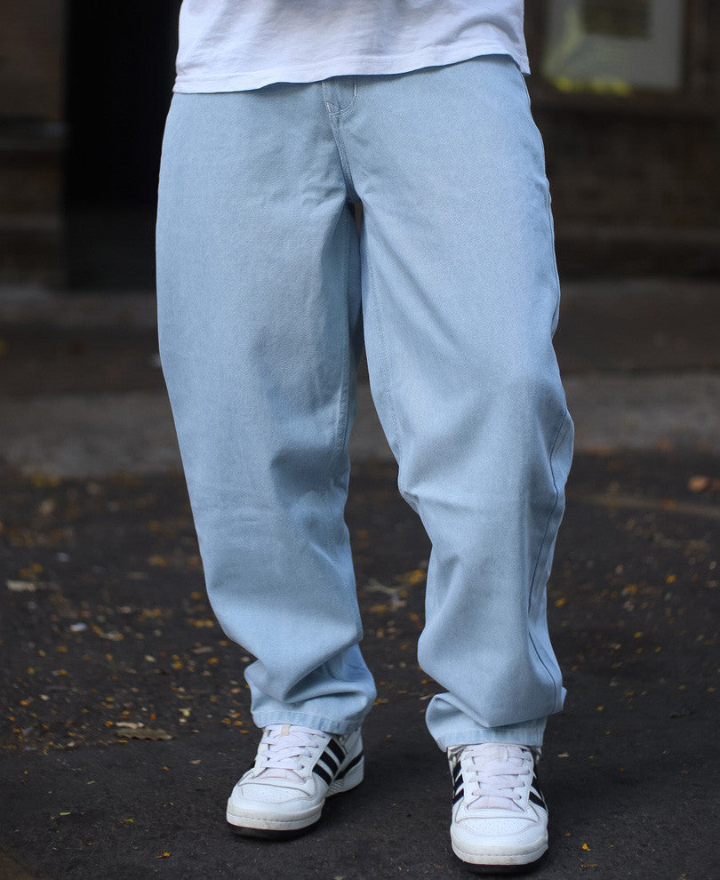 Light Blue Baggy Fit Denim Jeans