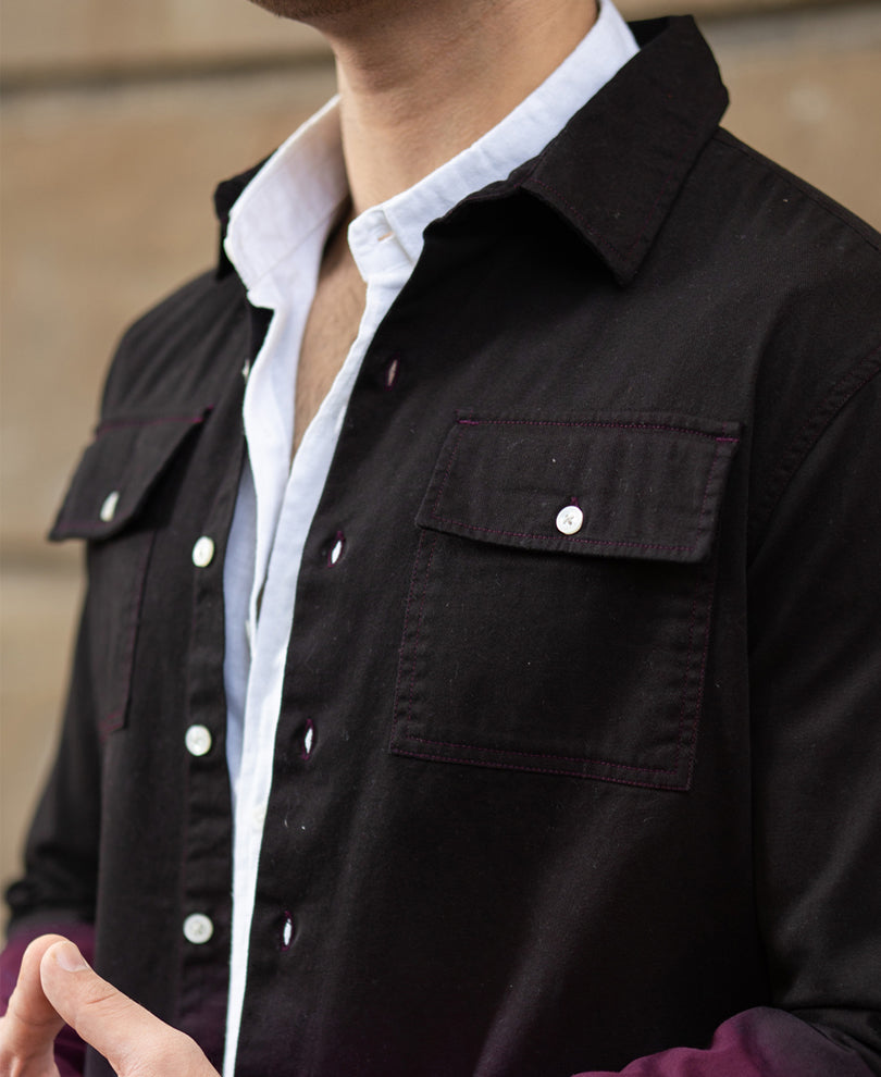 Dark Onion Ombre Cargo Shirt