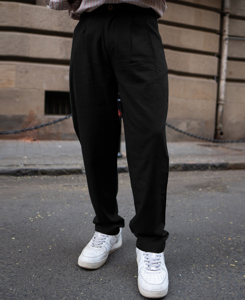 Black Linen Pant.