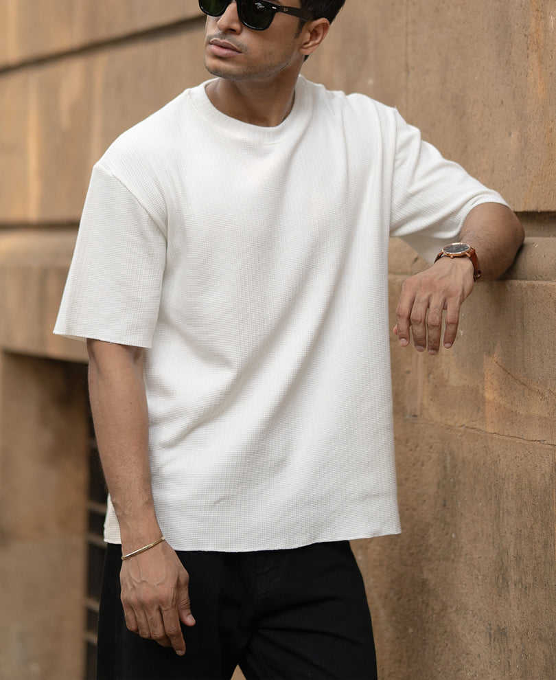 Off-White Structured Knit T-Shirt