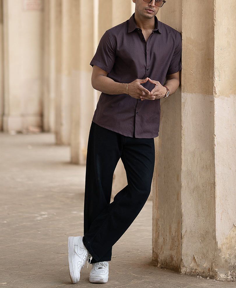 Coffee Brown Lightweight Shirt