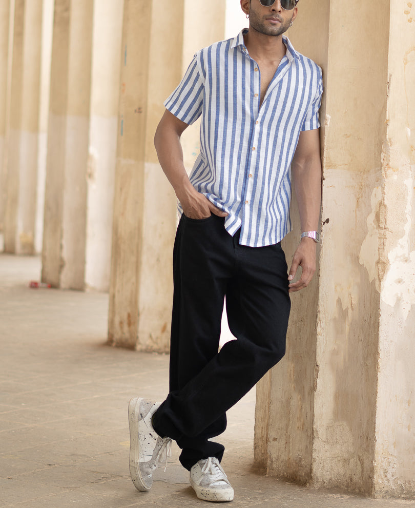 Royal Nautical Stripe Shirt