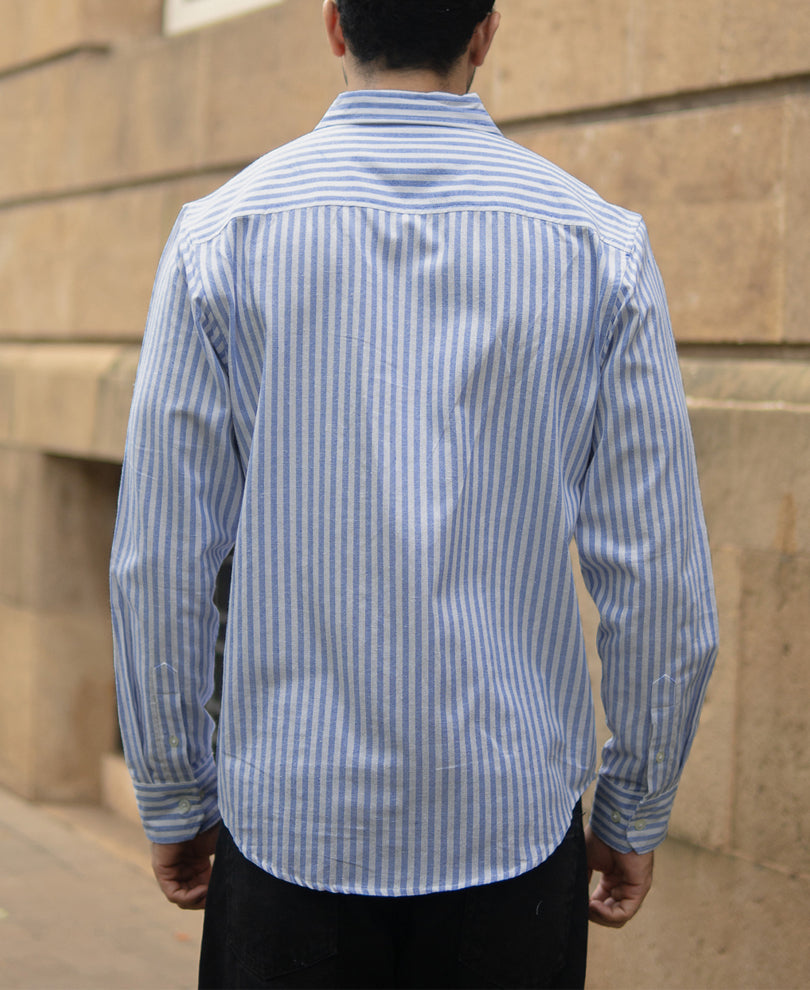 Light Blue Striped Button Down Shirt