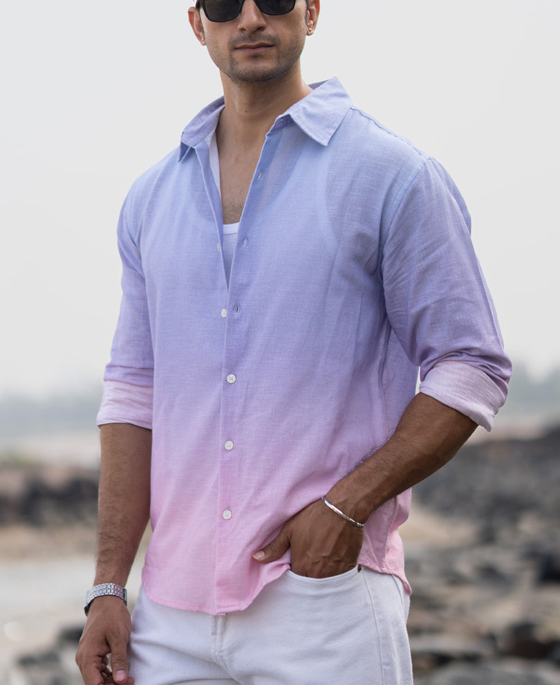 Lilac Ombre Print Shirt