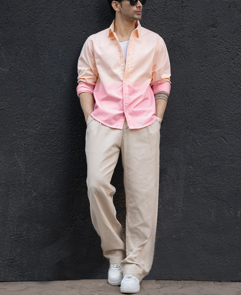 Light Peach Ombre Shirt.