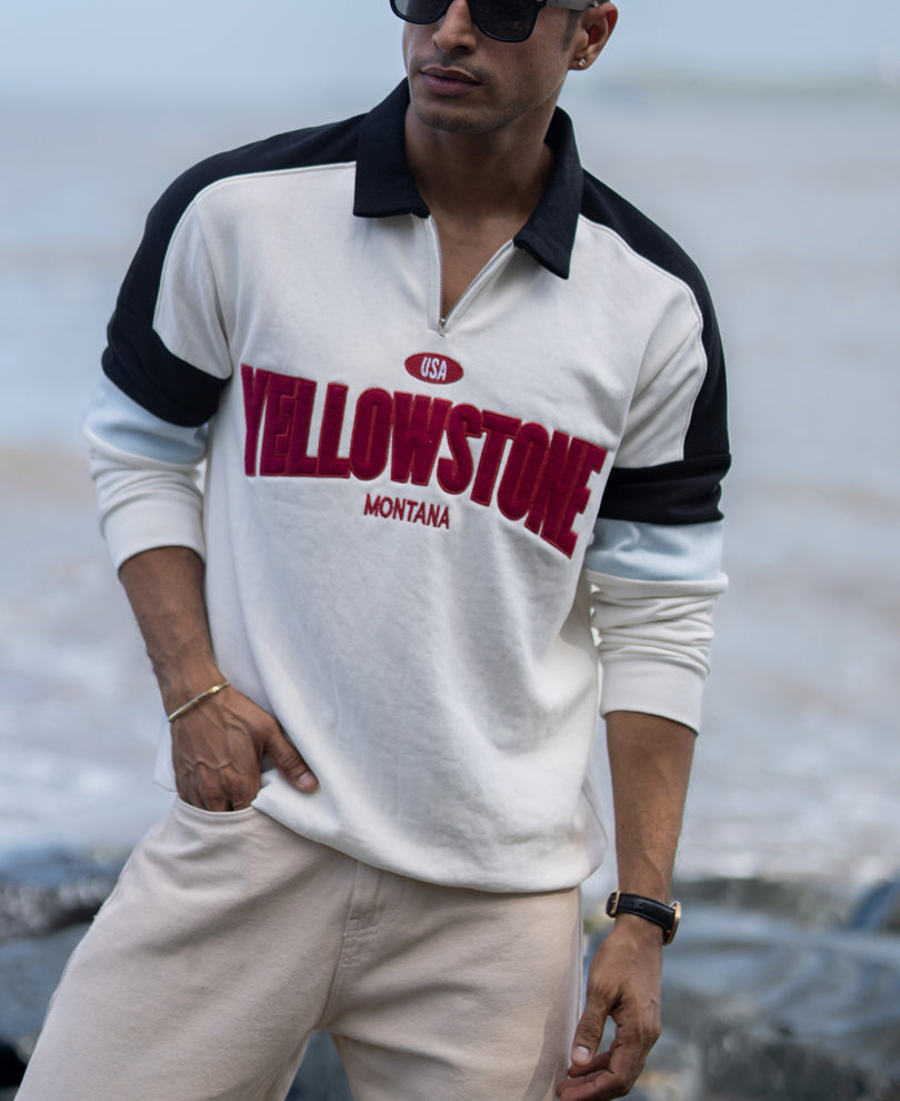 Off-White Embroidered Sweatshirt