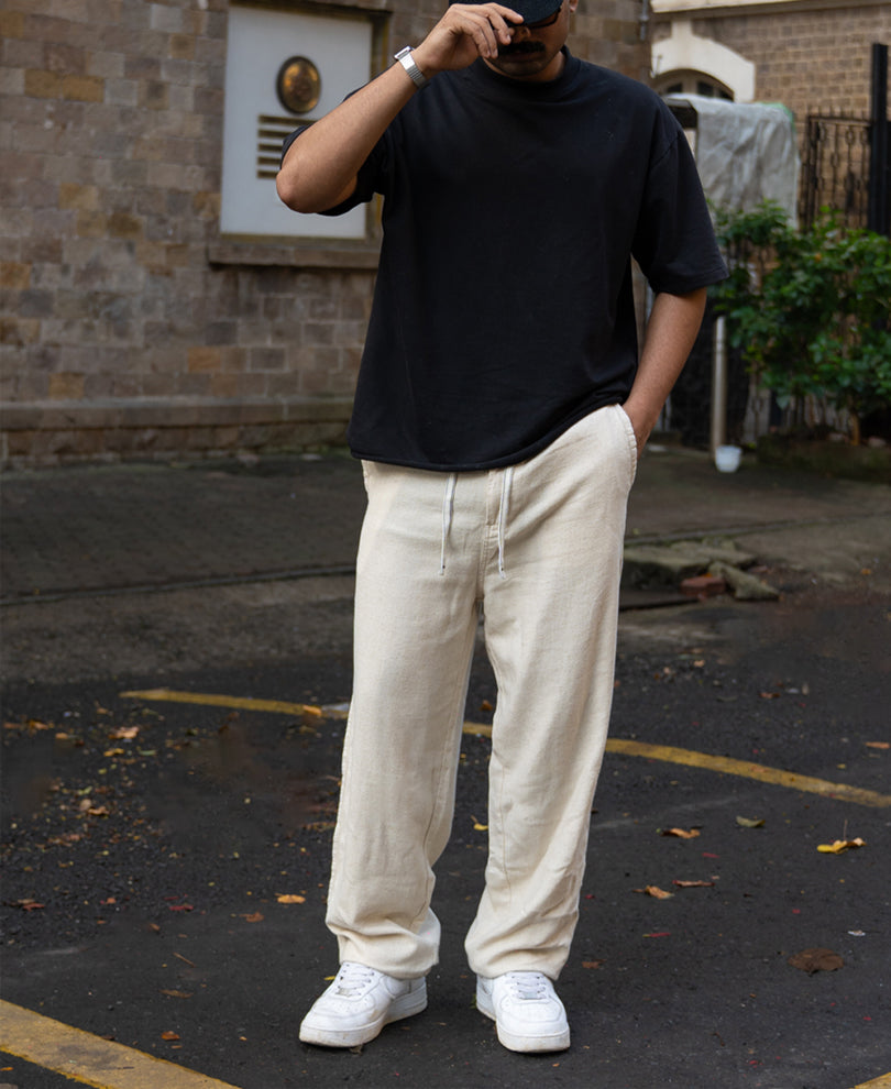 Natural Structure Linen Trouser