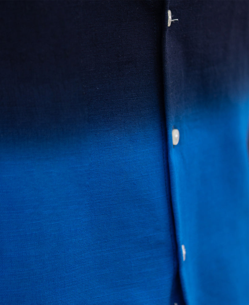 Navy And Royal Ombre Shirt