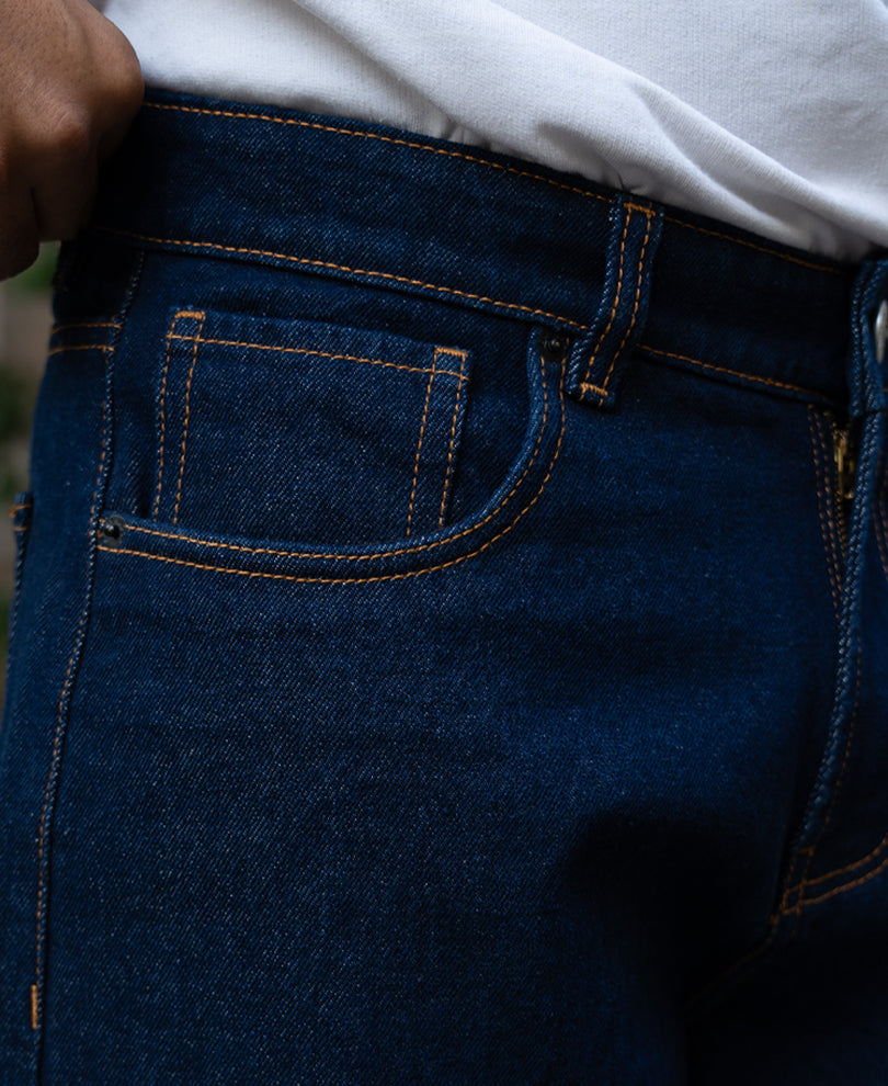 Raw Indigo Baggy Jeans.