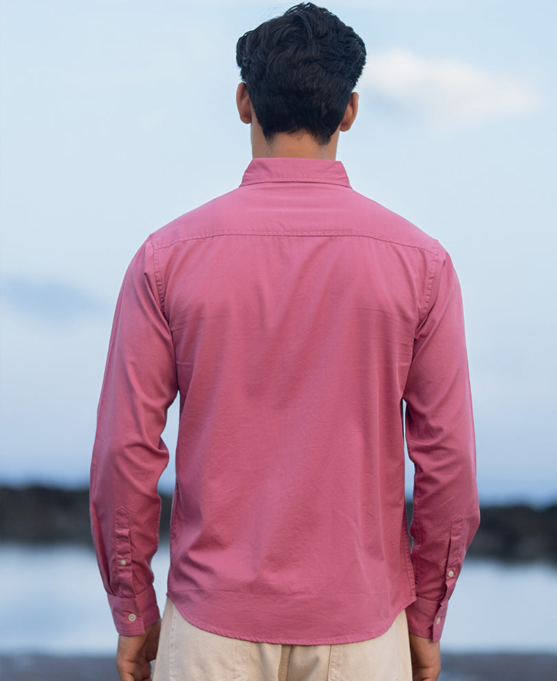 Rogue Pink Structured Buttondown Shirt