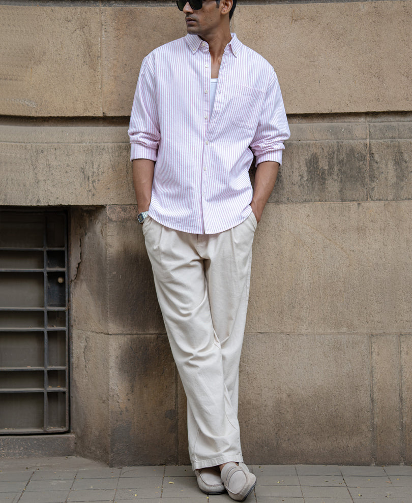 Pink Oxford Stripe Shirt