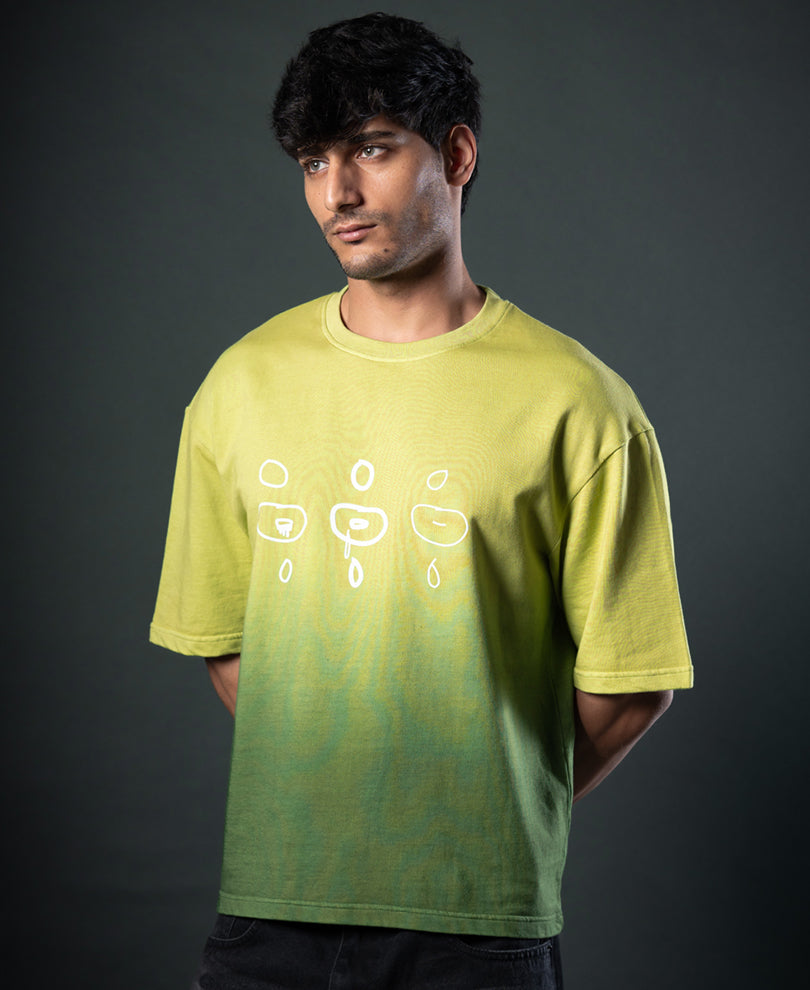 Green Ombre Print T-Shirt.