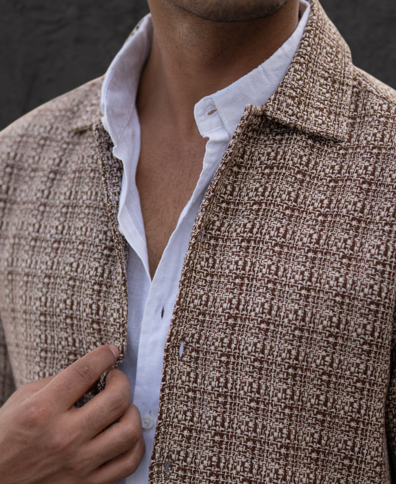 Multicolour Structured Checked Shirt