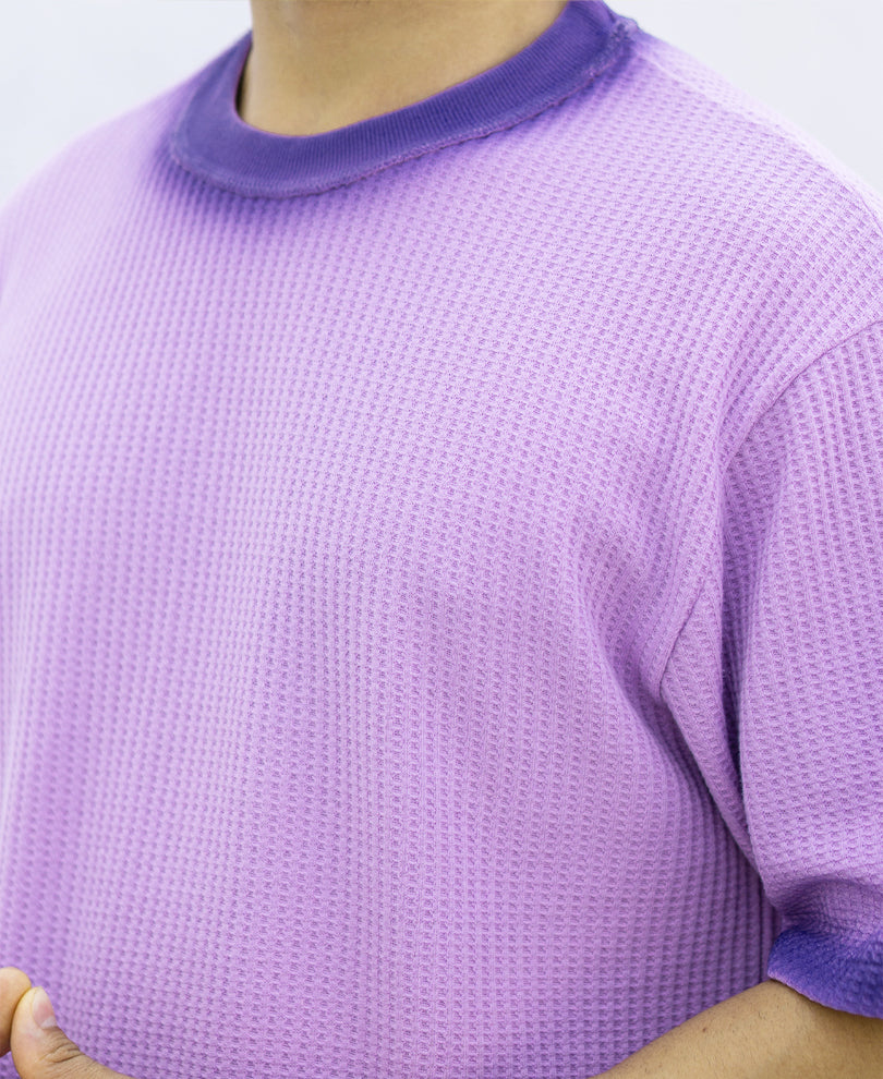 Lavender Sprayed Structure T-Shirt.