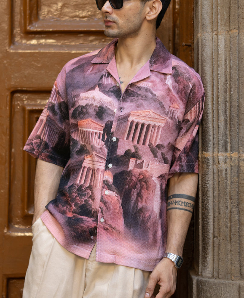 Roman Architecture Print Shirt.