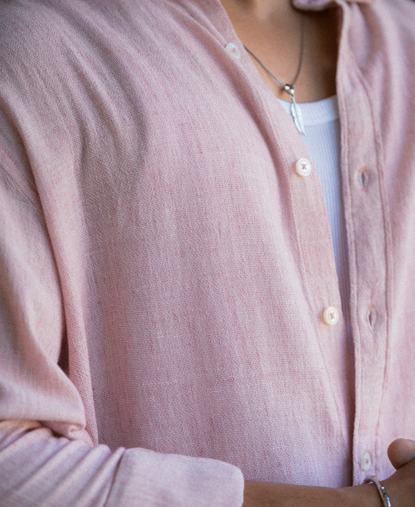 Onion Linen Blend Structured Shirt.