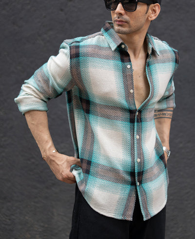 Multi Colour Structured Checks Shirt
