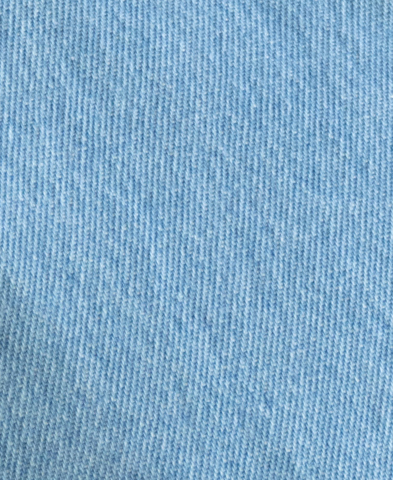 Light Blue Cuban Denim Shirt 100% Cotton