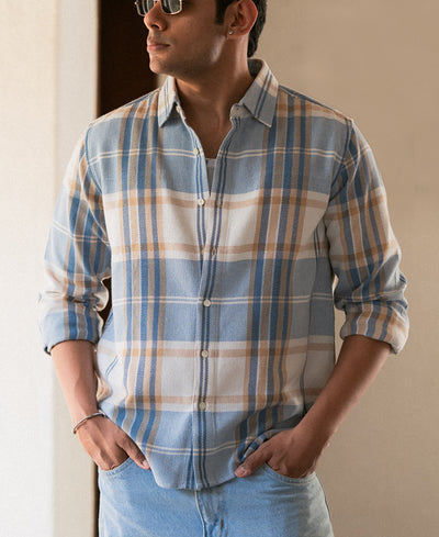 Multi Color Structured Checks Shirt