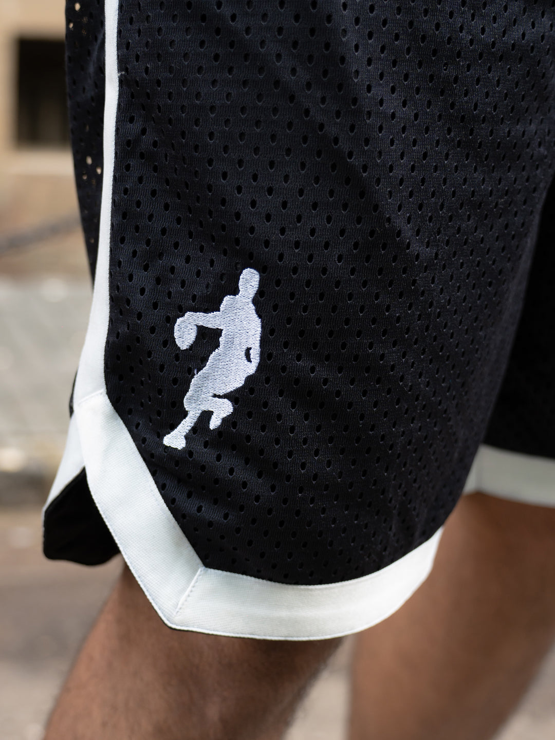 Black Mesh Basketball Short