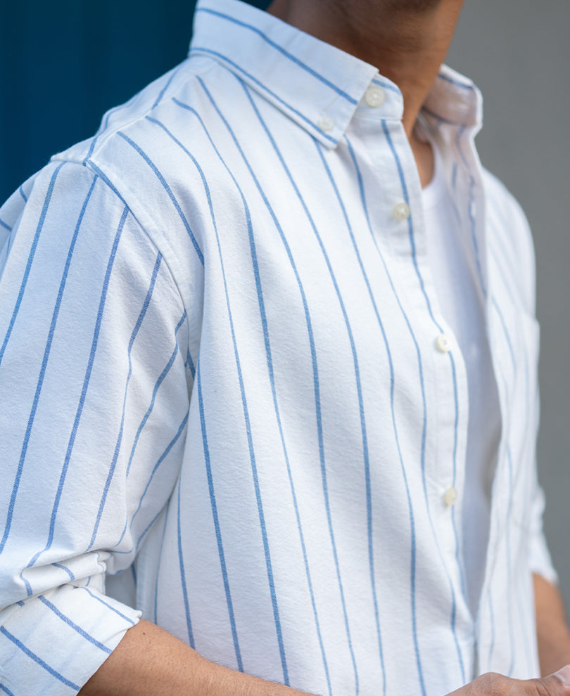 White Oxford Stripe Shirt