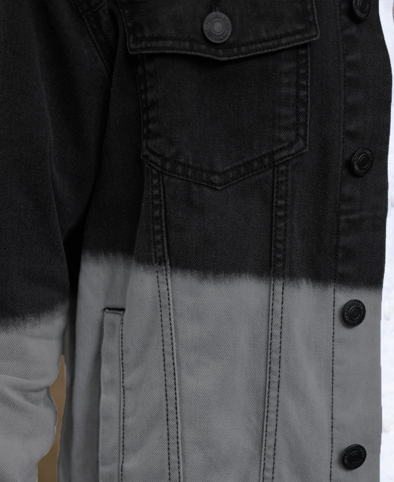 Black Ombre Denim Jacket