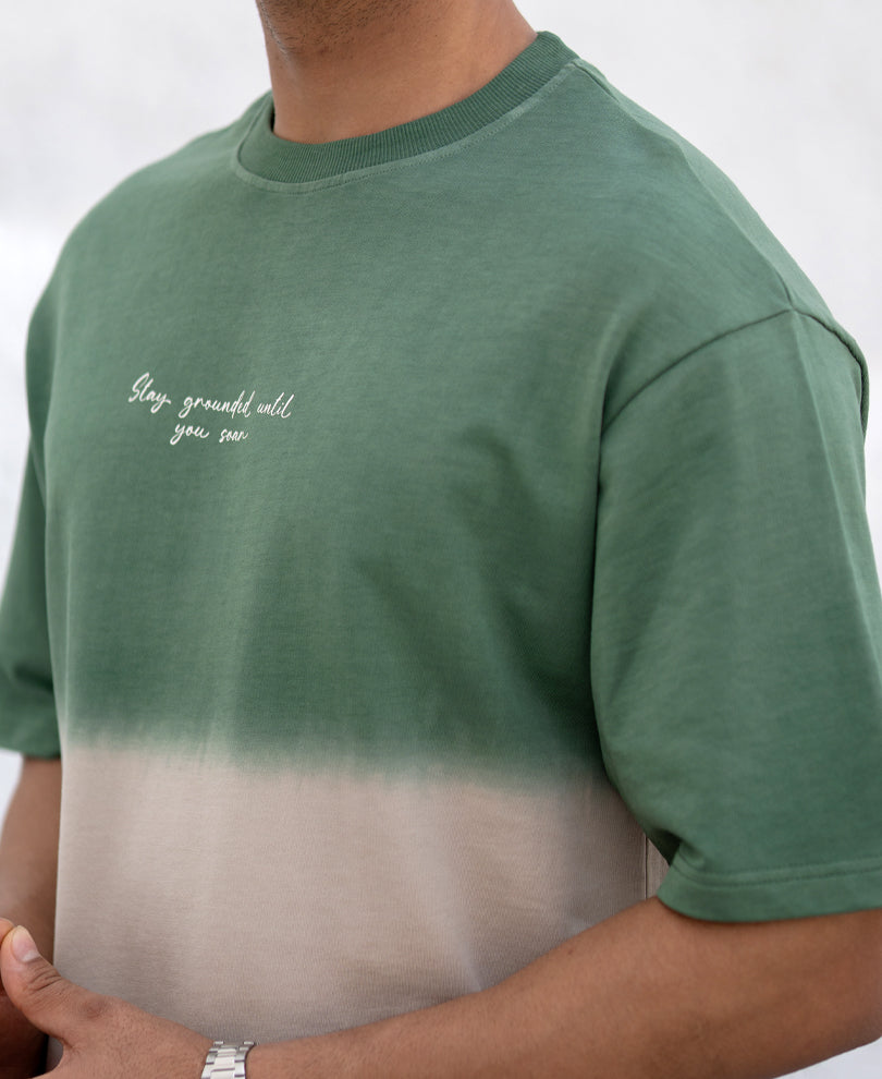 Green & Brown Ombre T-Shirt