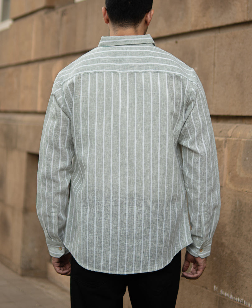 Light Green Stripe Shirt