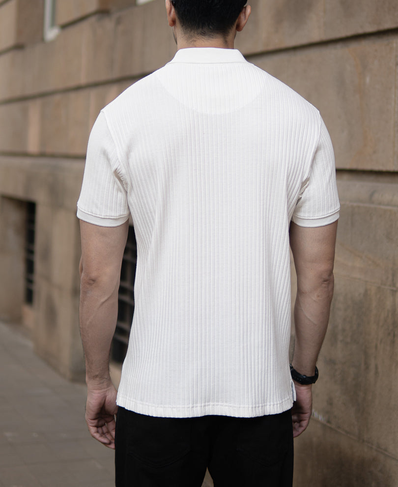 White Rib T-Shirt