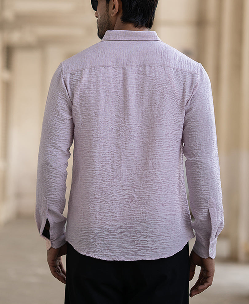 Light Mauve Structured Shirt