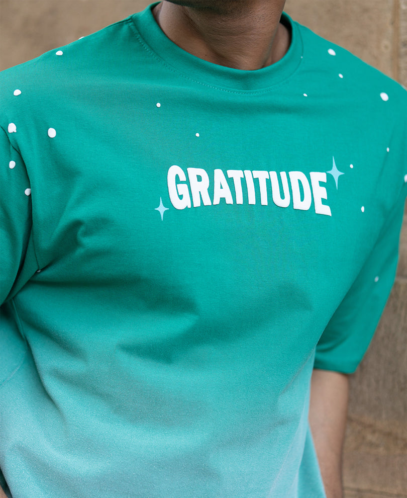 Green Ombre Printed T-Shirt
