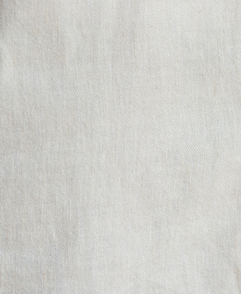 Off White Linen Blend Shirt.