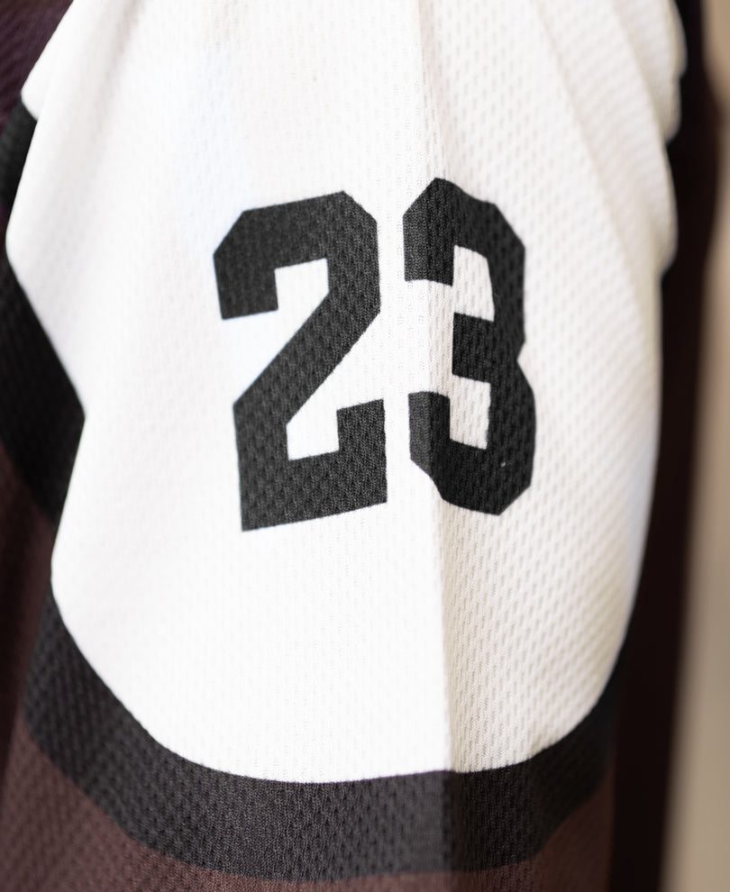 Brown Printed Jersey T-Shirt.