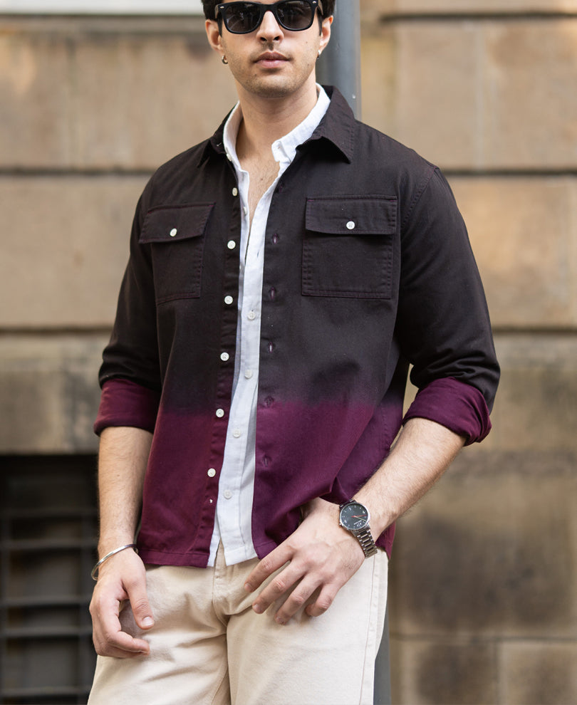 Dark Onion Ombre Cargo Shirt