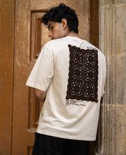 Cream Contrast Crochet Patch T-Shirt 100% Cotton