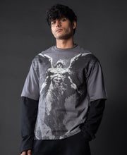 Grey Angel Grunge T-Shirt