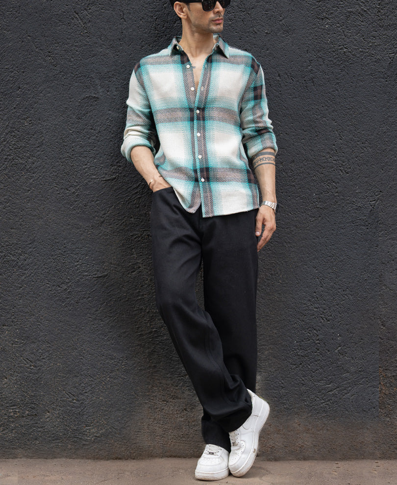 Multi Colour Structured Checks Shirt