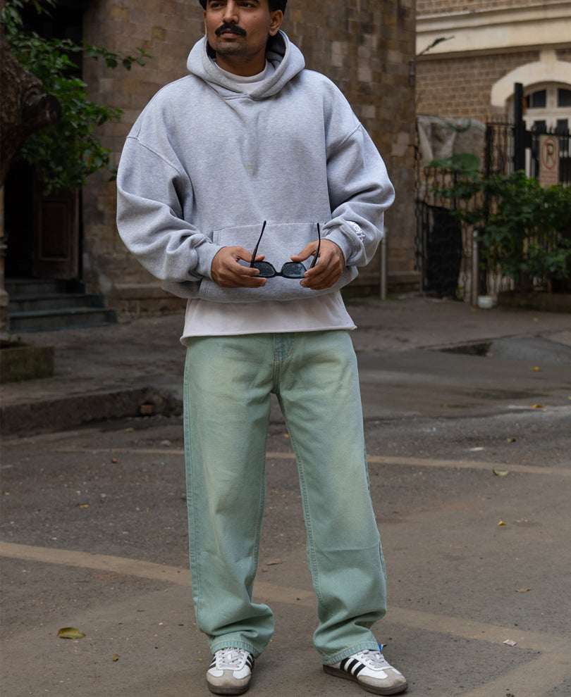 Tinted Blue Baggy Jeans