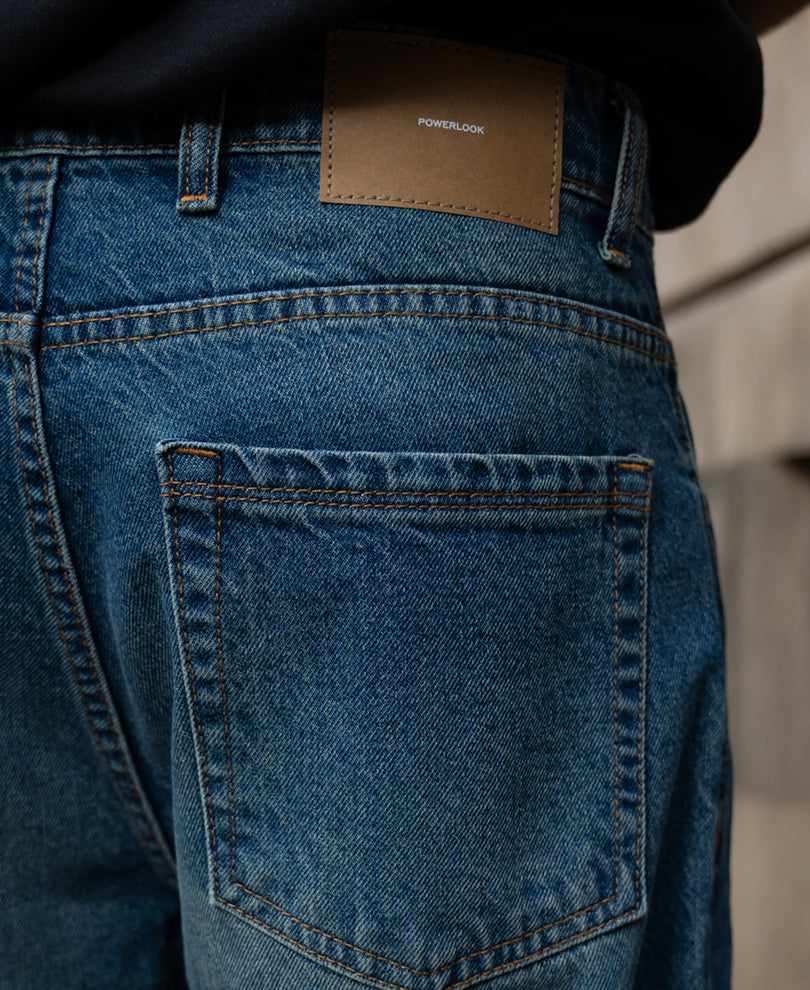 Barrel Fit Denim Jeans
