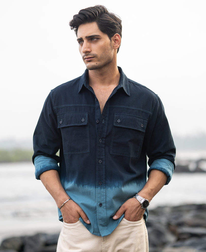 Dark Sky Structured Cargo Overshirt