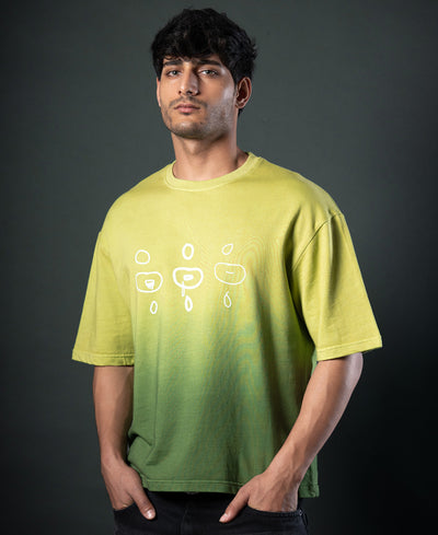 Green Ombre Print T-Shirt.
