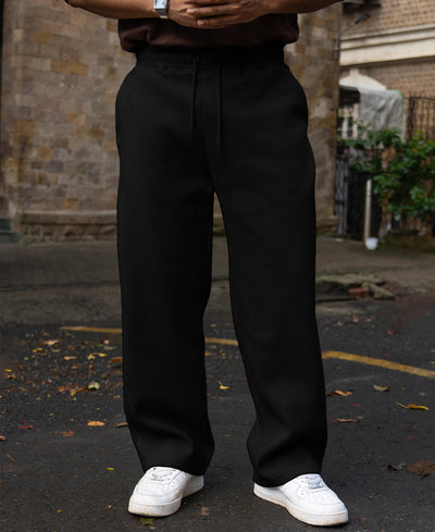 Black Baggy Knit Sweatpant