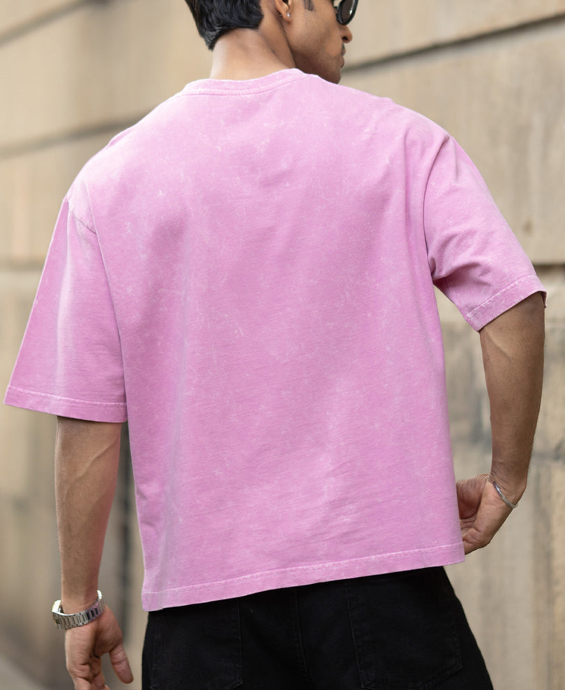 Light Pink Washed Graphic T-Shirt
