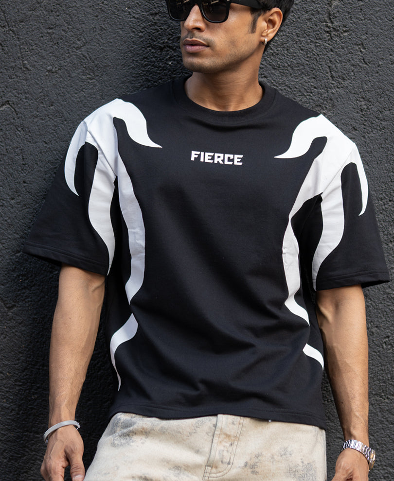 Black Graphic Oversized T-Shirt