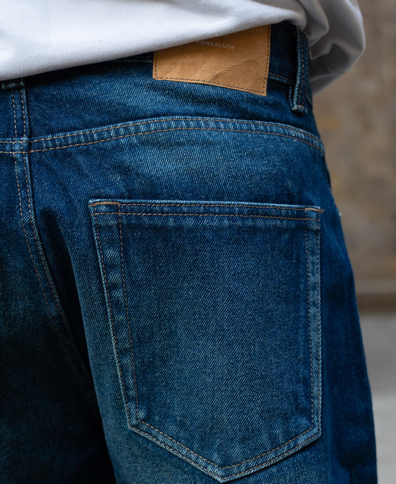 Dark Blue Tinted Baggy Jeans